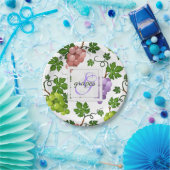 Assiettes En Carton Raisins et raisins doux (Fête)