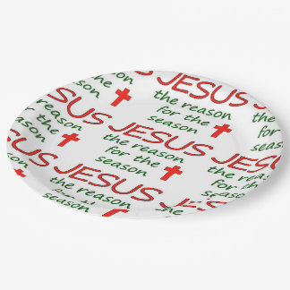 Assiettes En Carton Raison de JÉSUS de saison