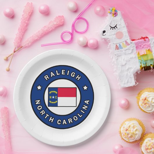 Assiettes En Carton Raleigh Caroline du Nord (Fête)