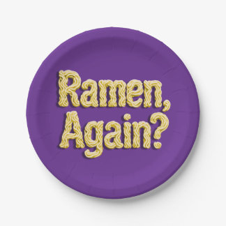 Assiettes En Carton Ramen, Encore ?
