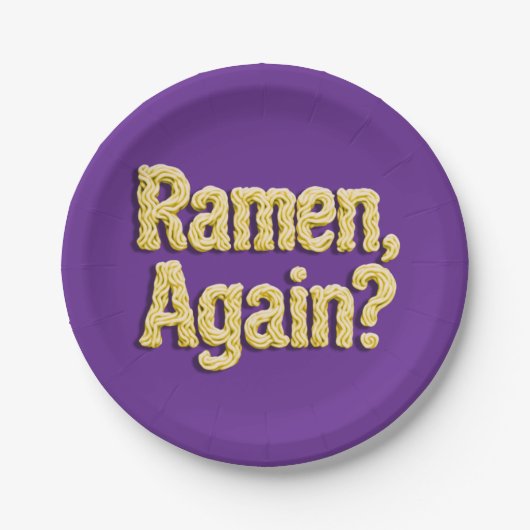 Assiettes En Carton Ramen, Encore ? (Devant)