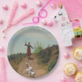 Assiettes En Carton Ramener le troupeau d'oies (par Paul Peel) (Fête)