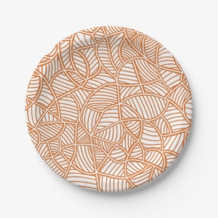 Assiettes En Carton Random Leaf Mosaic