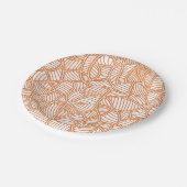 Assiettes En Carton Random Leaf Mosaic (Angle)