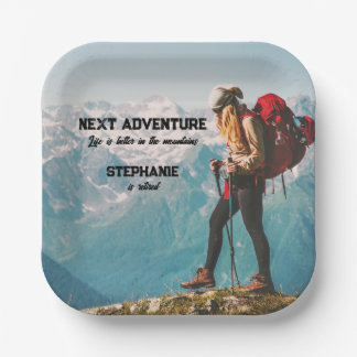 Assiettes En Carton Randonnée à la retraite Prochaine aventure La vie 