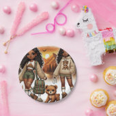 Assiettes En Carton Randonnée Aventure & Style (Fête)