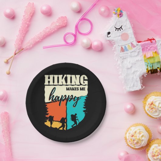 Assiettes En Carton Randonnée Me Rend Heureux (Fête)