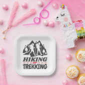Assiettes En Carton Randonnée ou trekking (Fête)