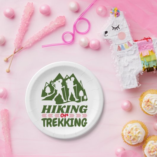 Assiettes En Carton Randonnée ou trekking (Fête)