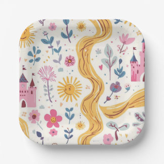 Assiettes En Carton Rapunzel Inspired Party Plates