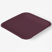 Assiettes En Carton Raspberry Burgundy, Solid Burgundy  (Angulaire)