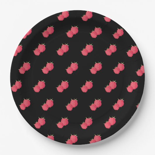 Assiettes En Carton Raspberrys (Devant)