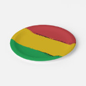 Assiettes En Carton Rasta (Angle)