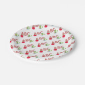 Assiettes En Carton Rat de bibliothèque d'ABC (Angle)