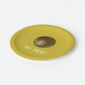 Assiettes En Carton Rat mignon chez l'animal drôle de trou (Angle)