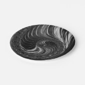 Assiettes En Carton Ratio d'or du Nautilus métallique fractal cool (Angle)