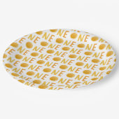 Assiettes En Carton Ray of Sunshine Boho Sun Anniversaire (Angle)