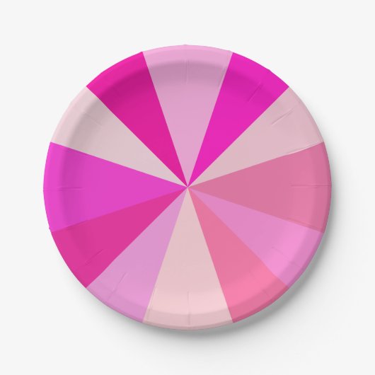 Assiettes En Carton Rayons 60s géométriques géniaux modernes d'art de (Devant)