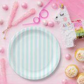 Assiettes En Carton Rayures (Fête)