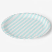 Assiettes En Carton Rayures (Angle)