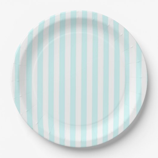 Assiettes En Carton Rayures (Devant)