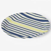 Assiettes En Carton Rayures (Angle)