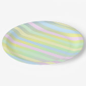Assiettes En Carton Rayures (Angle)