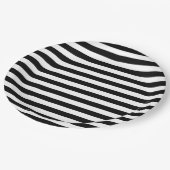 Assiettes En Carton Rayures (Angle)