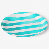 Assiettes En Carton Rayures (Angle)