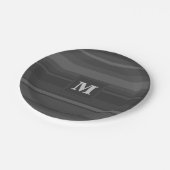 Assiettes En Carton Rayures de charbon (Angle)