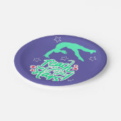 Assiettes En Carton Reach for the Stars Gymnastique Tumbling (Angle)