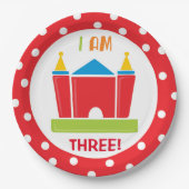 Assiettes En Carton Rebondissons les caisses de fête d'anniversaire (Devant)