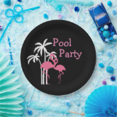 Assiettes En Carton Réception au bord de la piscine tropicale (Fête)