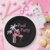 Assiettes En Carton Réception au bord de la piscine tropicale (Fête)