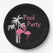 Assiettes En Carton Réception au bord de la piscine tropicale (Devant)