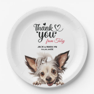 Assiettes En Carton Réception de mariage Chinese Crested