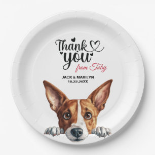 Assiettes En Carton Réception De Mariage De Chien Basenji