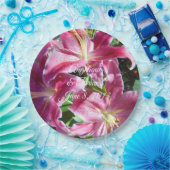 Assiettes En Carton réception de mariage de stargazer lys (Fête)