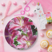 Assiettes En Carton réception de mariage de stargazer lys (Fête)