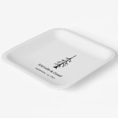 Assiettes En Carton Réception de mariage Décontractée pour pin rustiqu (Angulaire)