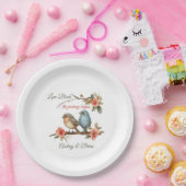 Assiettes En Carton Réception de mariage des Inséparables (Fête)