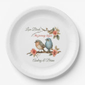 Assiettes En Carton Réception de mariage des Inséparables (Devant)