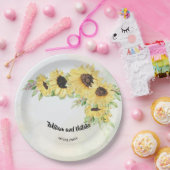 Assiettes En Carton Réception de mariage des tournesols (Fête)