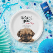 Assiettes En Carton Réception de mariage du Griffon de Bruxelles (Fête)