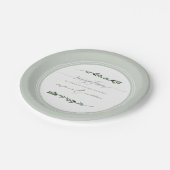 Assiettes En Carton Réception de mariage moderne simple feuille feuill (Angle)