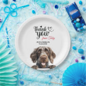 Assiettes En Carton Réception de mariage pour chien À poils durs allem (Fête)