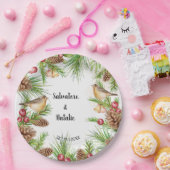 Assiettes En Carton Réception de mariage pour Mariage de Noël (Fête)