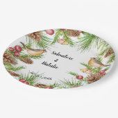 Assiettes En Carton Réception de mariage pour Mariage de Noël (Angle)