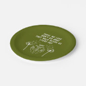 Assiettes En Carton Réception funéraire en mémoire (Angle)