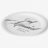 Assiettes En Carton Réception Juste Mariée Fancique (Angle)